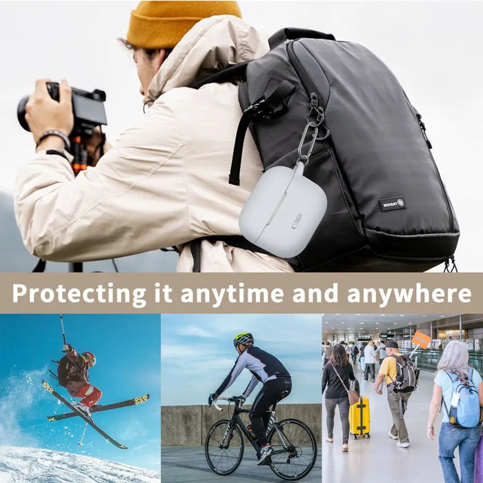 Tech-Protect Silicone Hook Case for Apple AirPods 3 - Gray - Cell phone cases and covers<<<HurtelXML