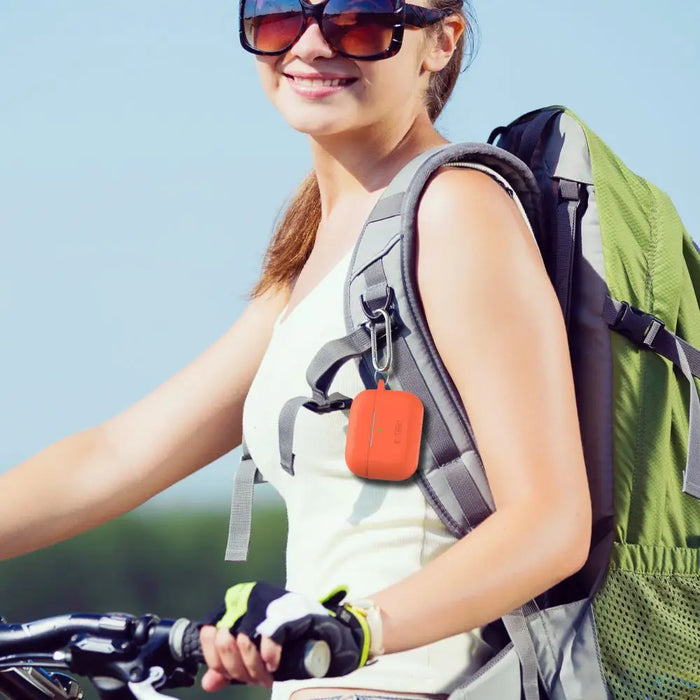 Tech-Protect Silicone Hook Case for Apple AirPods Pro 1 / 2 - Pink - Cell phone cases and covers<<<HurtelXML