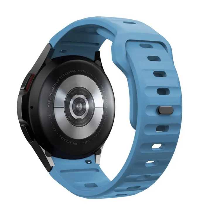 Tech-Protect Silicone Line Strap for Samsung Galaxy Watch 4 / 5 / 5 Pro / 6 / 7 / FE - Blue - Other cell phone
