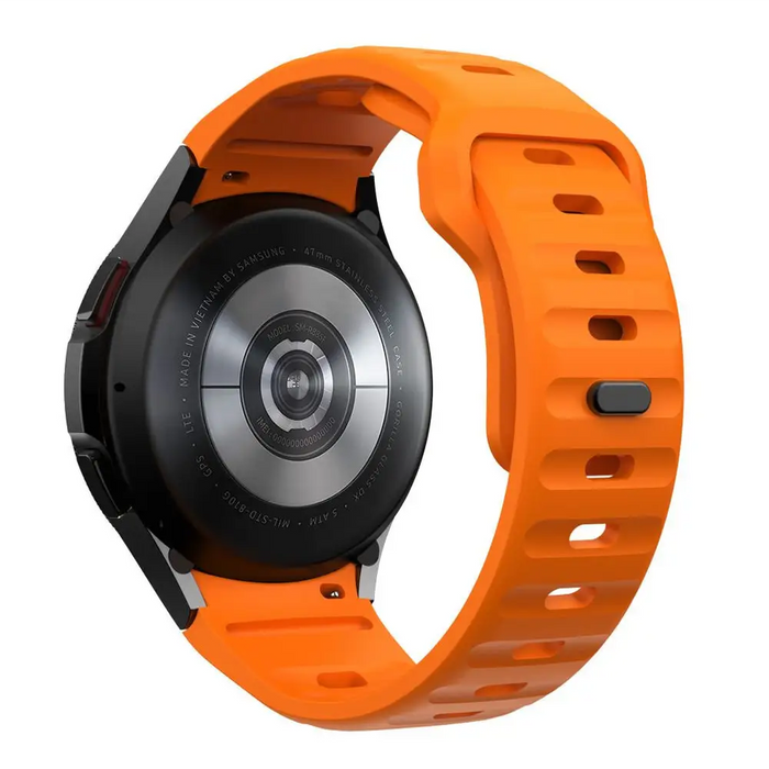 Tech-Protect Silicone Line Strap for Samsung Galaxy Watch 4 / 5 / 5 Pro / 6 / 7 / FE - Orange - Other cell phone