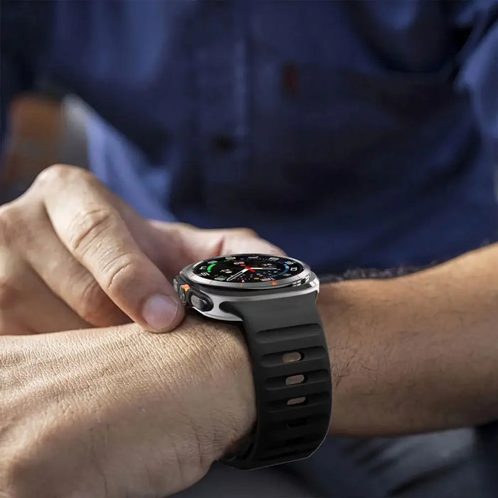 Tech-Protect Silicone Line Strap for Samsung Galaxy Watch Ultra (47mm) - Orange - Other cell phone equipment<<<HurtelXML