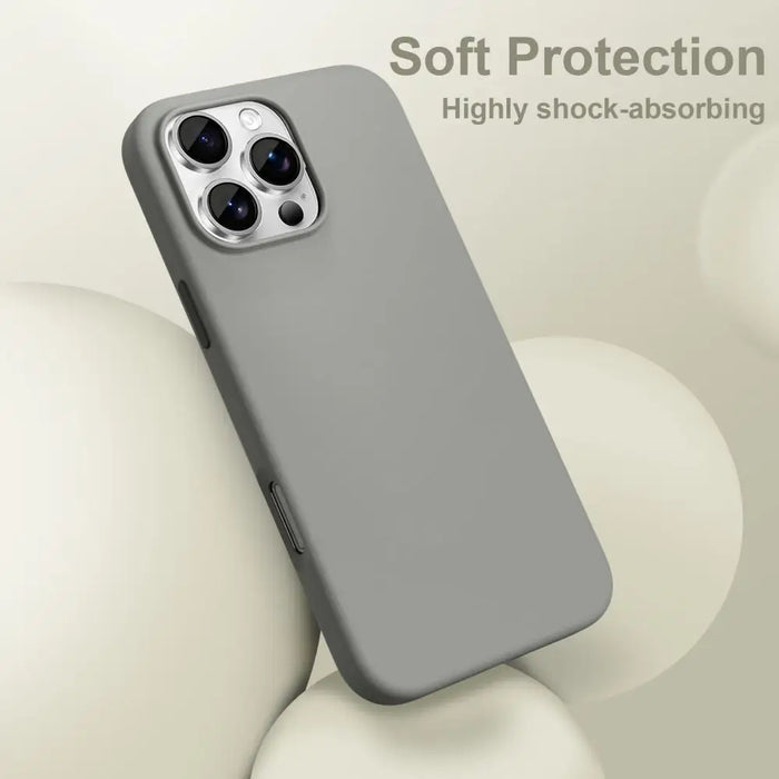Tech-Protect Silicone MagSafe Case for iPhone 16 Pro Max - Gray - Cell phone cases and covers<<<HurtelXML