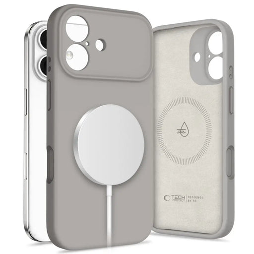 Tech-Protect Silicone MagSafe Case for iPhone 17 - Gray - Cell phone cases and covers<<<HurtelXML