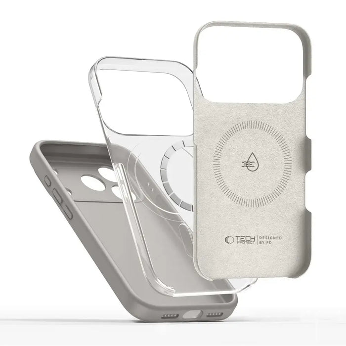 Tech-Protect Silicone MagSafe Case for iPhone 17 Pro - Gray - Cell phone cases and covers<<<HurtelXML