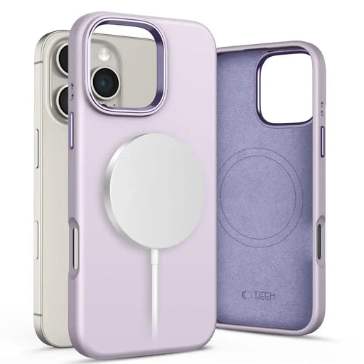 Tech-Protect Silicone PU MagSafe Case for iPhone 16 Pro Max - Purple - Cell phone cases and covers<<<HurtelXML
