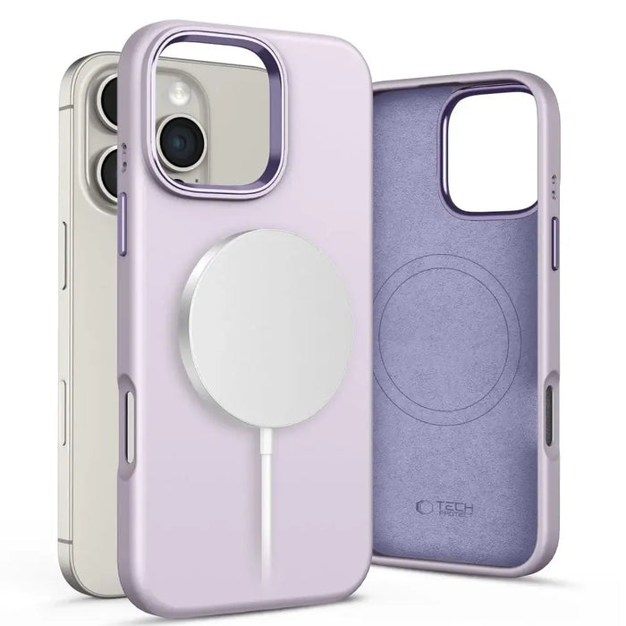 Tech-Protect Silicone PU MagSafe Case for iPhone 16 Pro Max - Purple - Cell phone cases and covers<<<HurtelXML