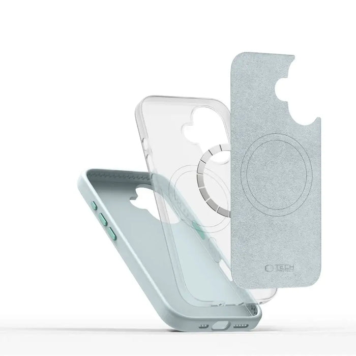 Tech-Protect Silicone PU MagSafe iPhone 16 Case - Blue - Cell phone cases and covers<<<HurtelXML