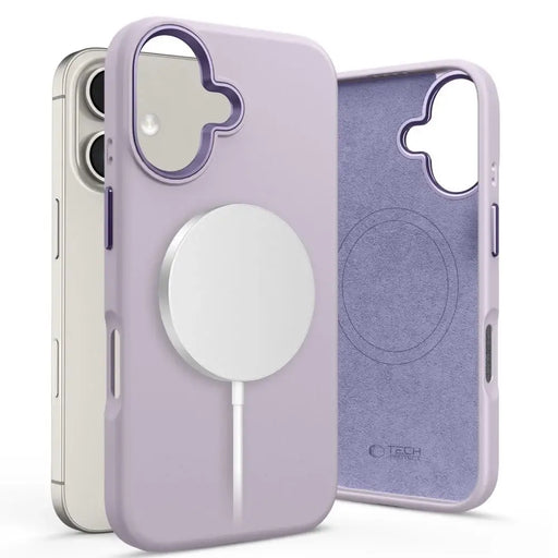 Tech-Protect Silicone PU MagSafe iPhone 16 Case - Purple - Cell phone cases and covers<<<HurtelXML