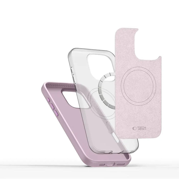 Tech-Protect Silicone PU MagSafe iPhone 16 Pro Case - Pink - Cell phone cases and covers<<<HurtelXML
