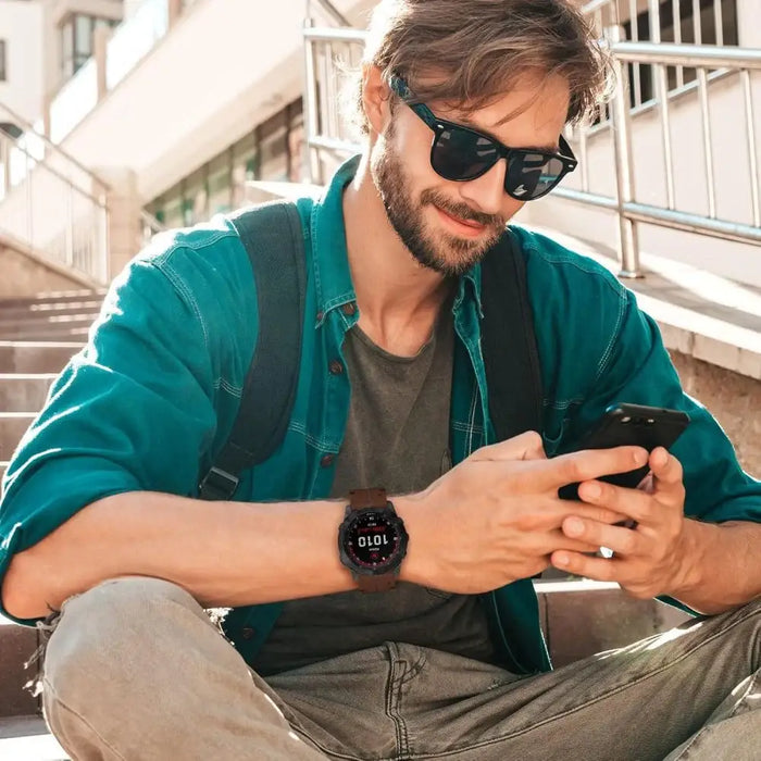 Tech-Protect Silicone PU Strap for Garmin Fenix 5 / 6 / 6 Pro / 7 / 8 (47 mm) / E - Brown - Other cell phone