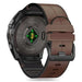 Tech-Protect Silicone PU Strap for Garmin Fenix 5 / 6 / 6 Pro / 7 / 8 (47 mm) / E - Brown - Other cell phone