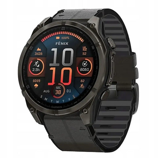 Tech-Protect Silicone PU Strap for Garmin Fenix 5 / 6 / 6 Pro / 7 / 8 (47mm) / E - Black - Other cell phone