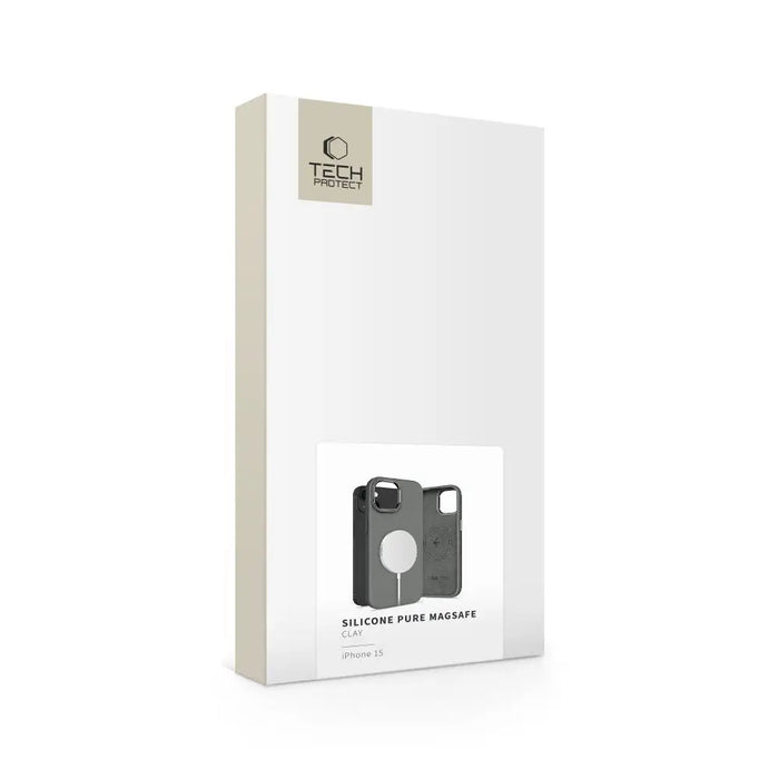 Tech-Protect Silicone PUZ MagSafe iPhone 15 Case - Gray - Cell phone cases and covers<<<HurtelXML