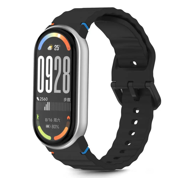 Tech-Protect Silicone Sport Strap for Xiaomi Smart Band 8 / 9 / 10 / NFC - Black - Other cell phone
