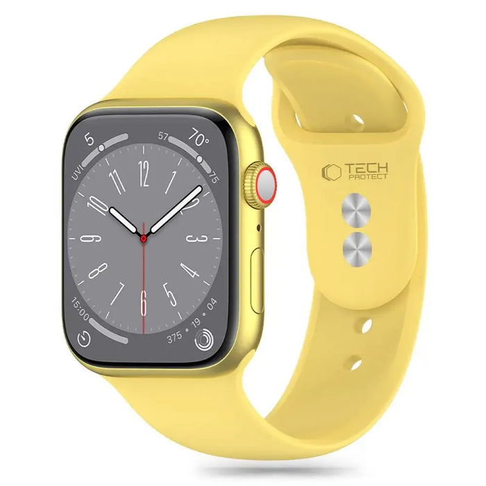 Tech-Protect Silicone Strap for Apple Watch 4 / 5 / 6 / 7 / 8 / 9 / SE (38 / 40 / 41 mm) - Yellow - Other cell phone