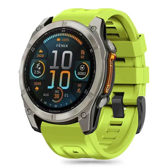 Tech-Protect Silicone strap for Garmin Fenix 5X / 5X Plus / 6X / 6X Pro / 7X / 8 (51 mm) - green - Other cell phone