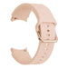 Tech-Protect Silicone Strap for Samsung Galaxy Watch 4 / 5 / 5 Pro / 6 / 7 / FE - Beige - Smartwatch straps