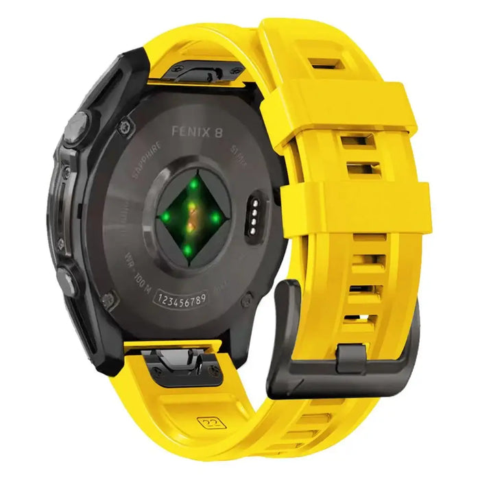 Tech-Protect Silicone Strap Garmin Fenix 5 / 6 / 6 Pro / 7 / 8 (47 mm) / E - Yellow - Other cell phone