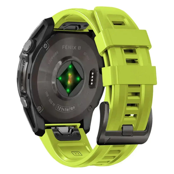 Tech-Protect Silicone Strap Garmin Fenix 5 / 6 / 6 Pro / 7 / 8 (47 mm) / E - Green - Other cell phone