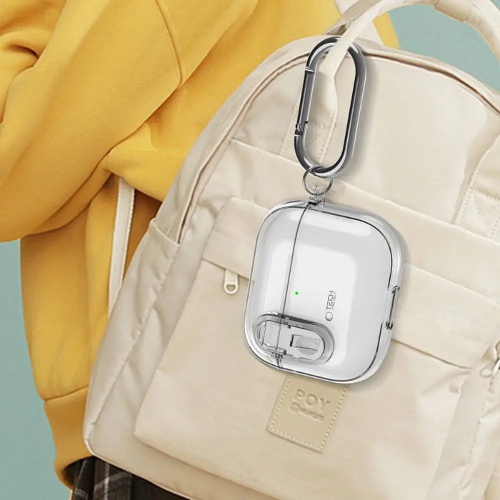 Tech-Protect Slim Hook Case for AirPods 4 - Clear - Cell phone cases and covers<<<HurtelXML