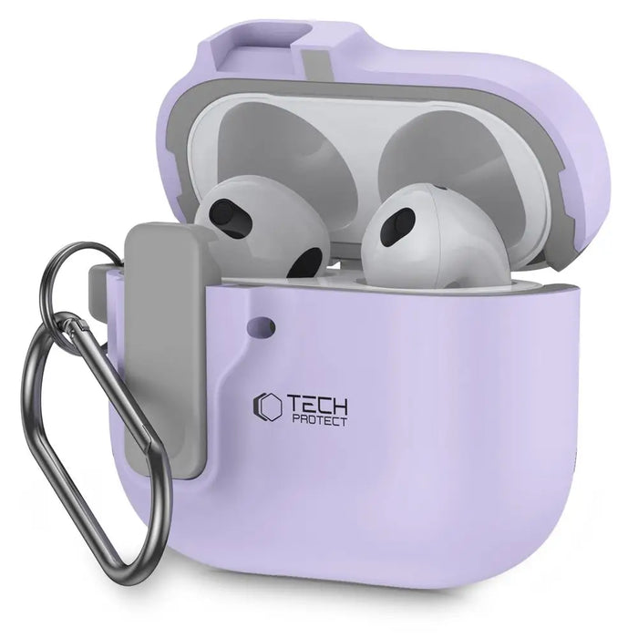 Tech-Protect Slim Hook Case for AirPods 4 - Purple - Cell phone cases and covers<<<HurtelXML