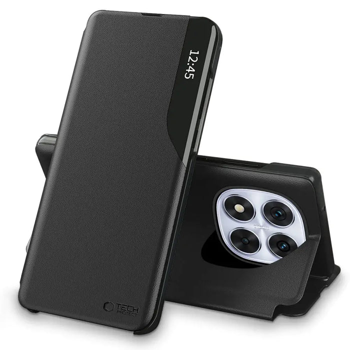 Tech-Protect Smart View Case for Xiaomi Redmi Note 14 Pro 5G / Poco X7 5G - Black - Cell phone cases