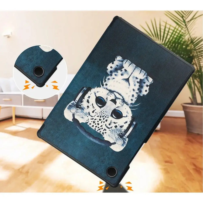 Tech-Protect SmartCase for Samsung Galaxy Tab A8 10.5 X200 / X205 - Blue with Cat - Cell phone cases