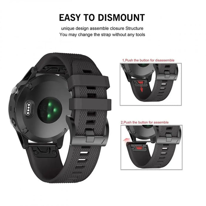 Tech-Protect Smooth case for Garmin Fenix 5 / 6 / 6 Pro / 7 - black - Other cell phone equipment<<<HurtelXML