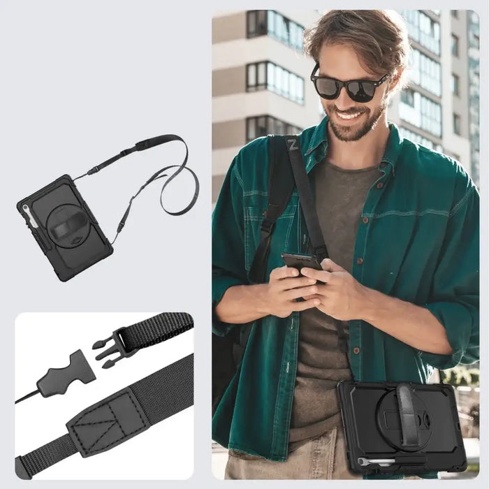 Tech-Protect Solid Case for Samsung Galaxy Tab S10 FE+ - Black - Cell phone cases and covers<<<HurtelXML