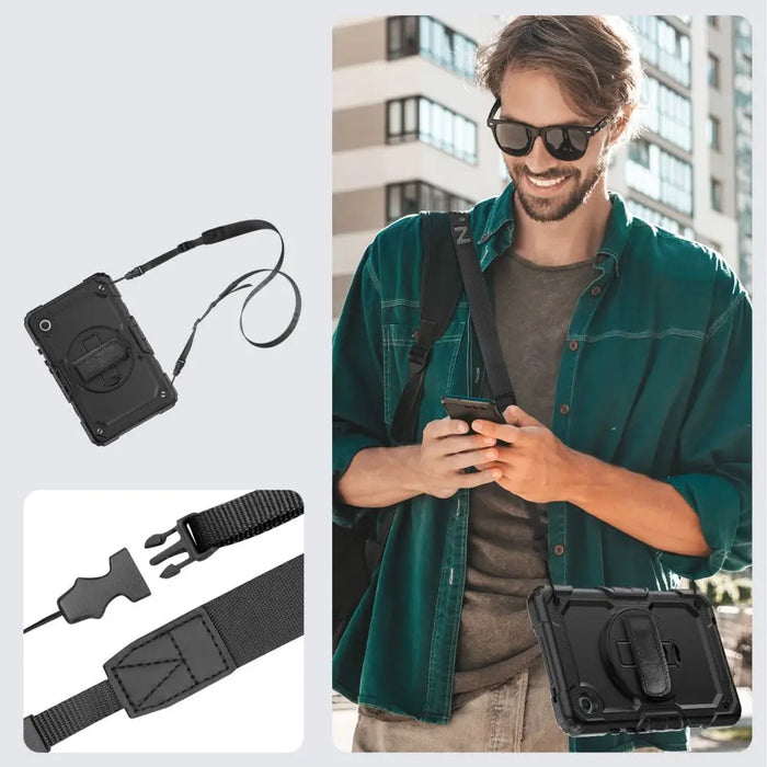 Tech-Protect Solid360 Case for Samsung Galaxy Tab A9+ 11.0 X210 / X215 / X216 - Black - Cell phone cases