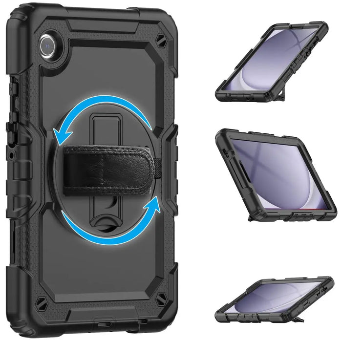 Tech-Protect Solid360 Case for Samsung Galaxy Tab A9 8.7 X110 / X115 - Black - Cell phone cases and covers<<<HurtelXML