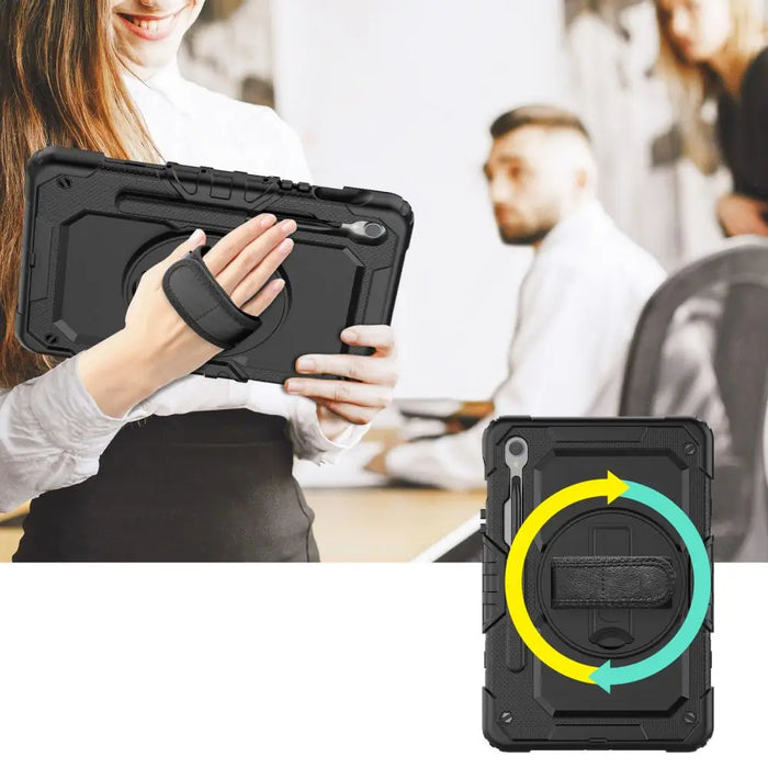 Tech-Protect Solid360 Case for Samsung Galaxy Tab S9 FE 10.9’’ X510 / X516B - Black - Cell phone cases
