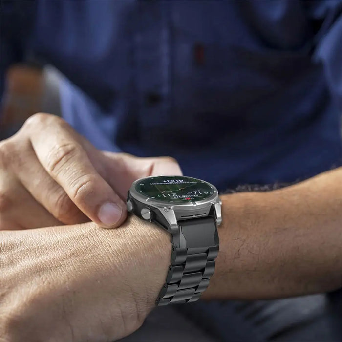 Tech-Protect Stainless Bracelet for Garmin Fenix 5 / 6 / 6 PRO / 7 / 8 (47 MM) / E - Titanium - Other cell phone