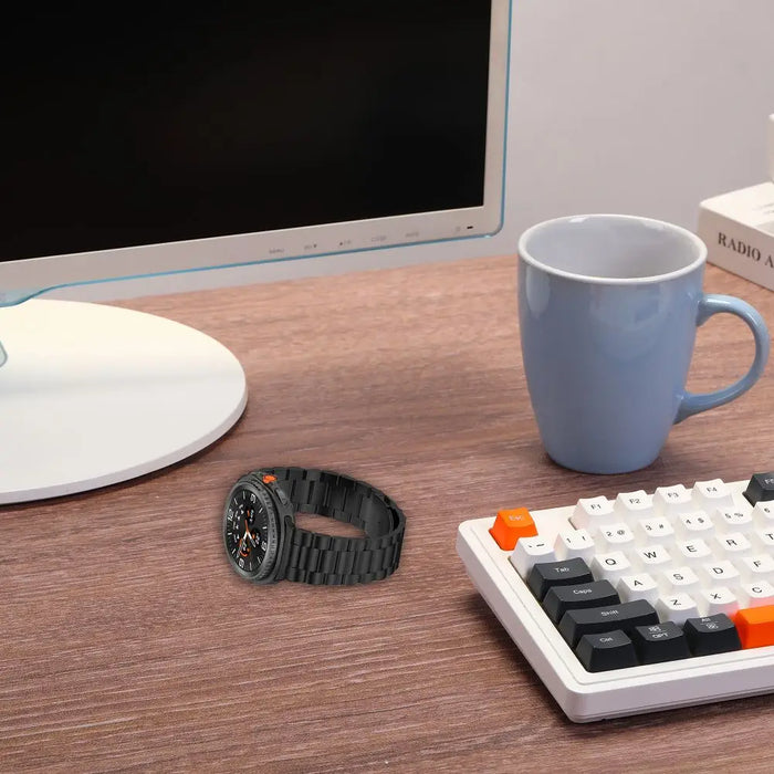 Tech-Protect Stainless Steel Strap for Samsung Galaxy Watch 40/44/46 mm - Silver - Other cell phone