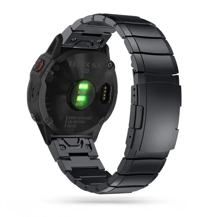 Tech-Protect SteelBand Bracelet for Garmin Fenix 3 / 5X / 3HR / 5X Plus / 6X / 6X Pro / 7X - Black - Other cell phone