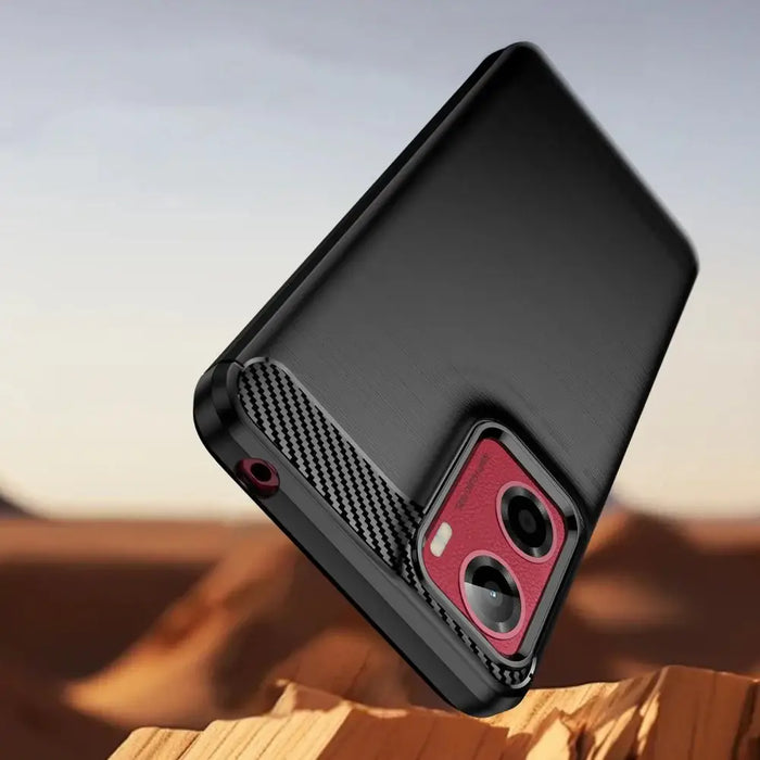 Tech-Protect TPUCarbon Case for Motorola Moto G05 / E15 - Black - Cell phone cases and covers<<<HurtelXML