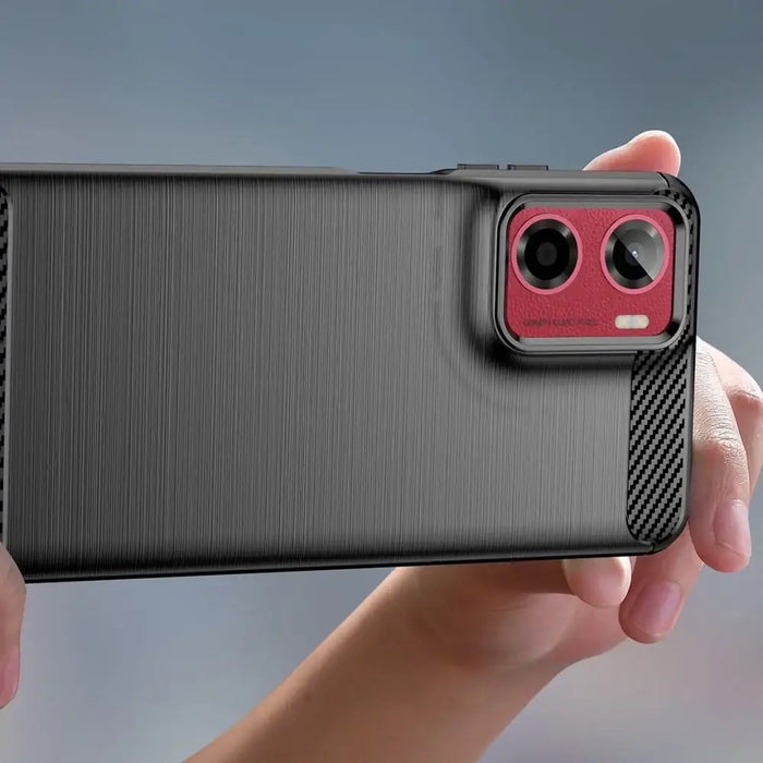 Tech-Protect TPUCarbon Case for Motorola Moto G05 / E15 - Black - Cell phone cases and covers<<<HurtelXML