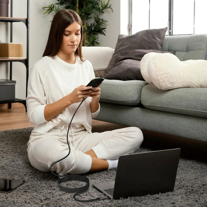 Tech-Protect UB10T Ultraboost USB-C PD240W/QC4.0 Cable 200cm - Black - Cables and tapes<<<HurtelXML