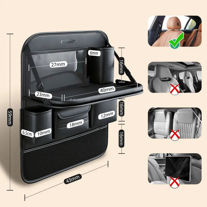 Tech-Protect UCA100 Car Organizer - Black - Other cell phone equipment<<<HurtelXML