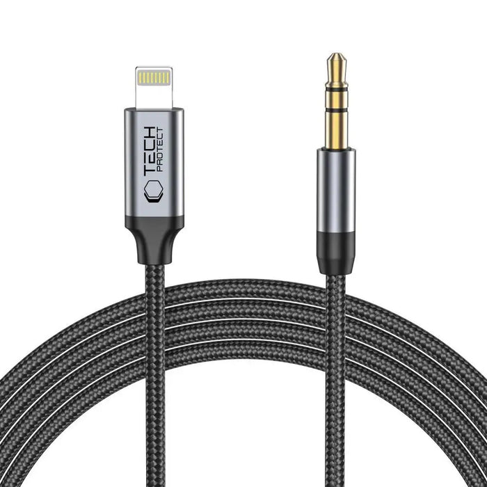 Tech-Protect UltraBoost audio Lightning / mini jack 3.5mm cable 1m - black - Audio cables<<<HurtelXML
