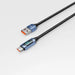 Tech-Protect UltraBoost Cable with LED Display USB-C / USB-A 66W 6A 1m - Blue - Cell phone cables<<<HurtelXML
