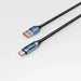 Tech-Protect UltraBoost Cable with LED Display USB-C / USB-A 66W 6A 2m - Blue - Cell phone cables<<<HurtelXML