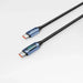 Tech-Protect UltraBoost Cable with LED Display USB-C / USB-C PD 100W 5A 1m - Blue - Cell phone cables<<<HurtelXML