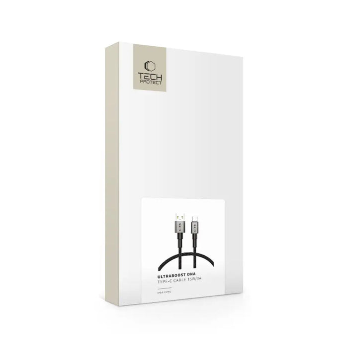 Tech-Protect UltraBoost DNA USB-A / USB-C Cable 15W/3A 25cm - Gray - Cables and tapes<<<HurtelXML