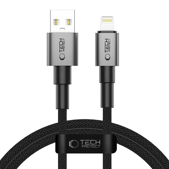 Tech-Protect UltraBoost DNA USB-A / Lightning cable 15W/2.4A 100 cm - gray - Cables and tapes<<<HurtelXML