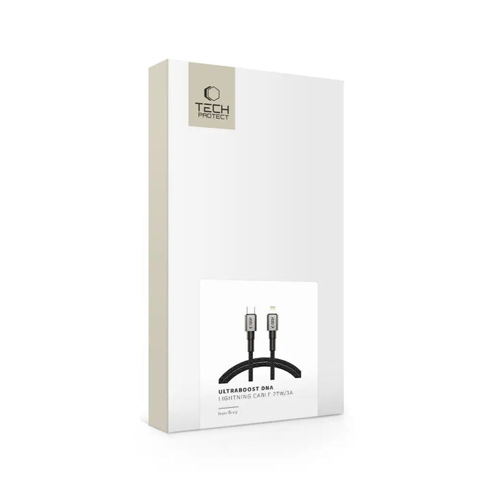 Tech-Protect UltraBoost DNA USB-C / Lightning PD27W/3A cable 100 cm - gray - Cables and tapes<<<HurtelXML