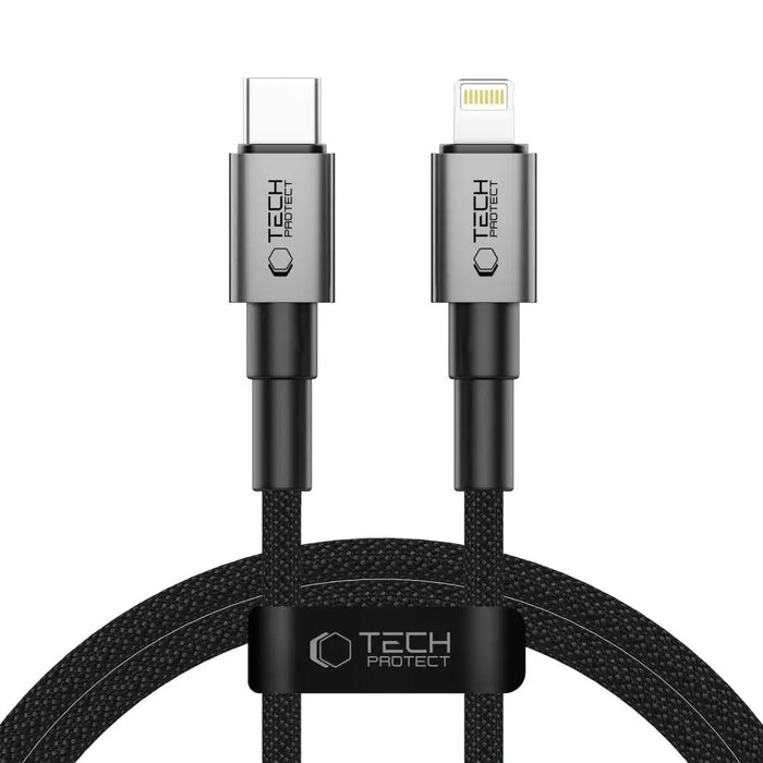 Tech-Protect UltraBoost DNA USB-C / Lightning PD27W/3A cable 100 cm - gray - Cables and tapes<<<HurtelXML
