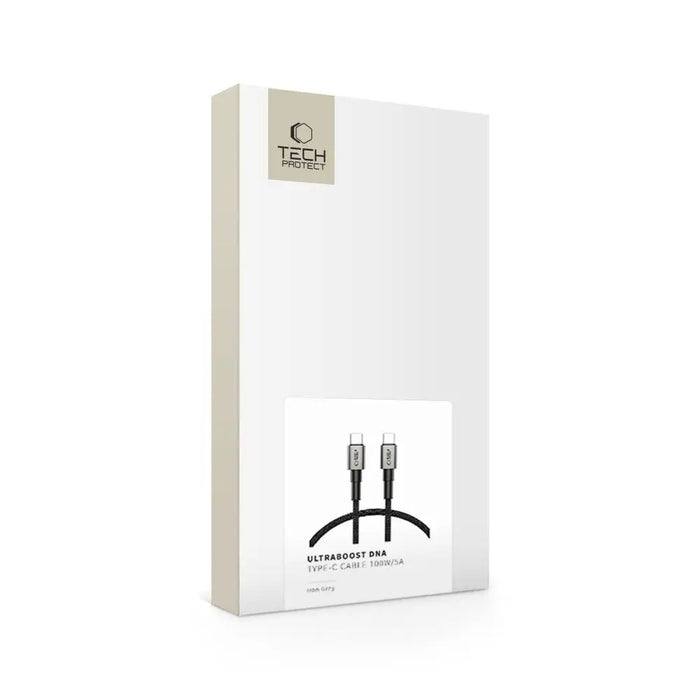 Tech-Protect UltraBoost DNA USB-C PD100W/5A Cable 50cm - Gray - Cables and tapes<<<HurtelXML