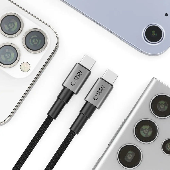 Tech-Protect UltraBoost DNA USB-C PD100W/5A Cable 50cm - Gray - Cables and tapes<<<HurtelXML