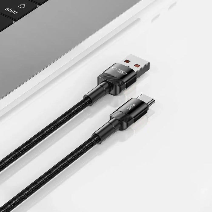 Tech-Protect UltraBoost Evo USB-C / USB-A cable 100W 5A 0.25m - black - Cell phone cables<<<HurtelXML